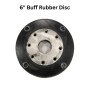 6" Buff Rubber Disc