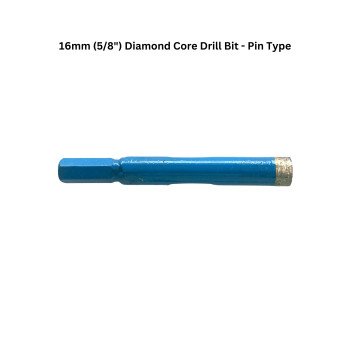 16mm (5/8") Diamond Core Drill Bit - Pin Type