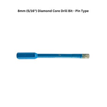 8mm (5/16") Diamond Core Drill Bit - Pin Type