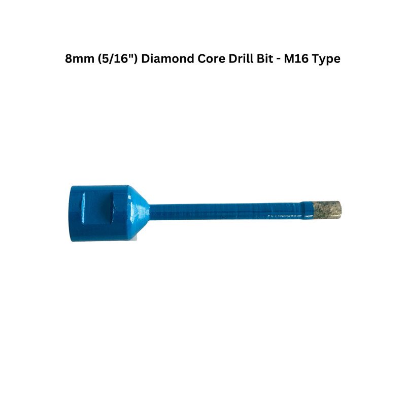 8mm (5/16") Diamond Core Drill Bit - M16 Type