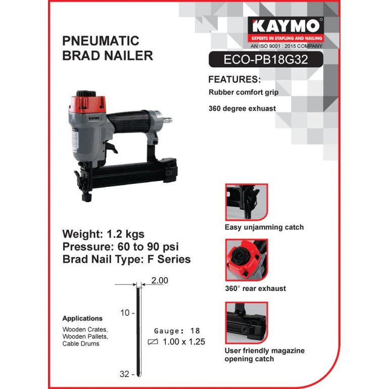 Pneumatic Brad Nailer ECO-18G32