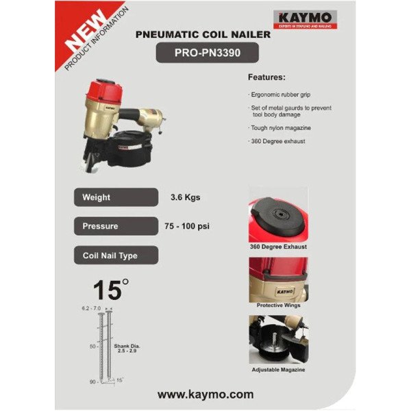 Pneumatic Nailer PRO-3390