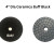 4" Dia Ceramica Buff Black