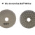 4" Dia Ceramica Buff White